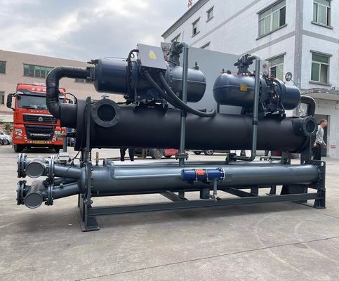JLSW-200D tùy chỉnh nước làm mát vít máy nén máy lạnh PLC điều khiển 100kW
