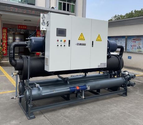JLSW-200D tùy chỉnh nước làm mát vít máy nén máy lạnh PLC điều khiển 100kW