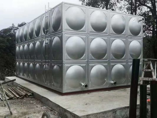 Các bể nước thép không gỉ được đánh bóng cách ly 1.0MPa 0.6MPa Đối với ngoài trời