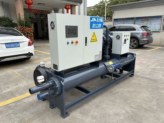Máy làm mát bằng nước với 59.5m3/h Dòng làm mát 5-35.C Phạm vi nhiệt độ 380-415V Cung cấp điện