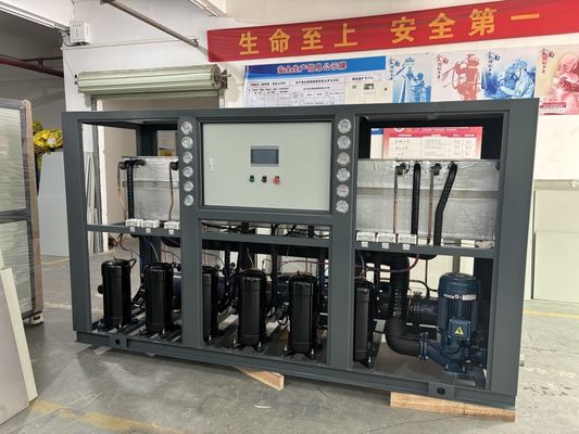 Hệ thống làm mát nước nước Shell Tube Condenser R22/R407C Máy điều khiển vi xử lý chất làm mát 5-300KW
