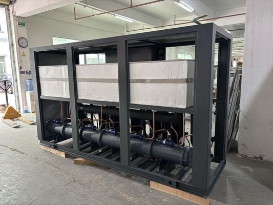 Hệ thống làm mát nước nước Shell Tube Condenser R22/R407C Máy điều khiển vi xử lý chất làm mát 5-300KW