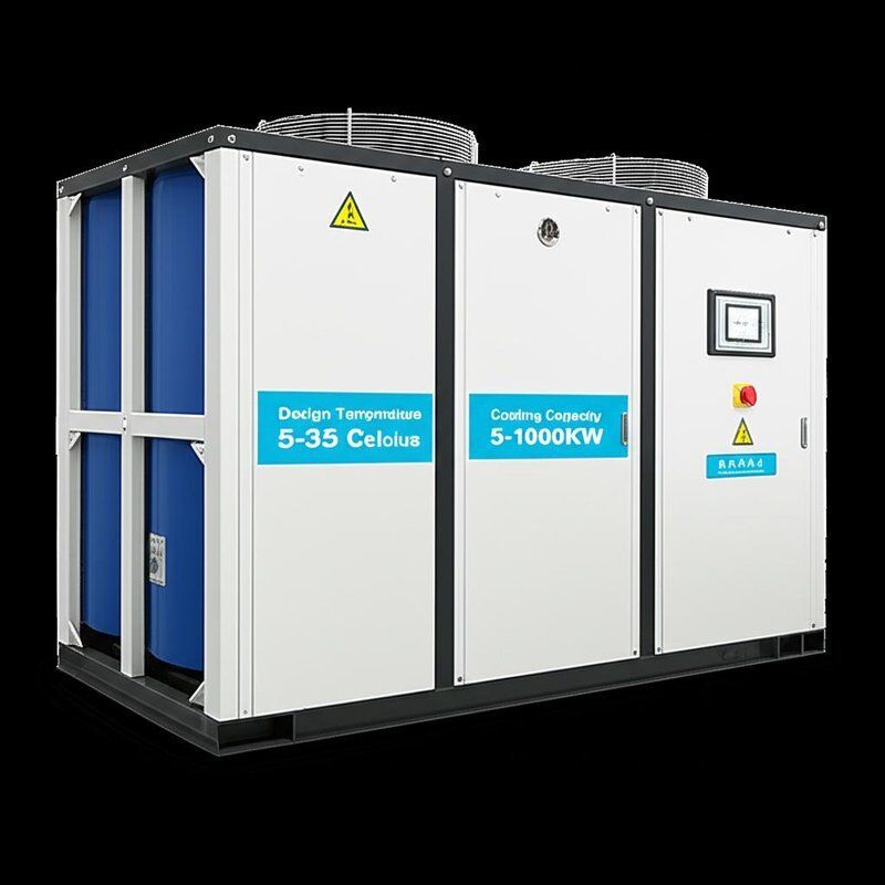 Chiller công nghiệp nhiệt độ 5-35 độ C Công suất làm lạnh 5-1000KW Giải pháp làm mát cho ứng dụng công nghiệp